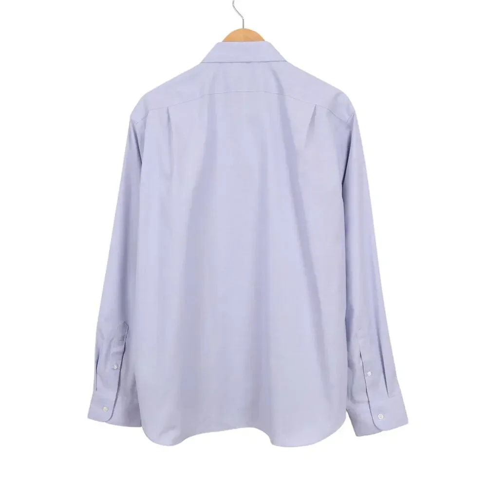 J.Crew Classic Bowery Wrinkle-free Dress Shirt Point Collar Fairweather Blue XL